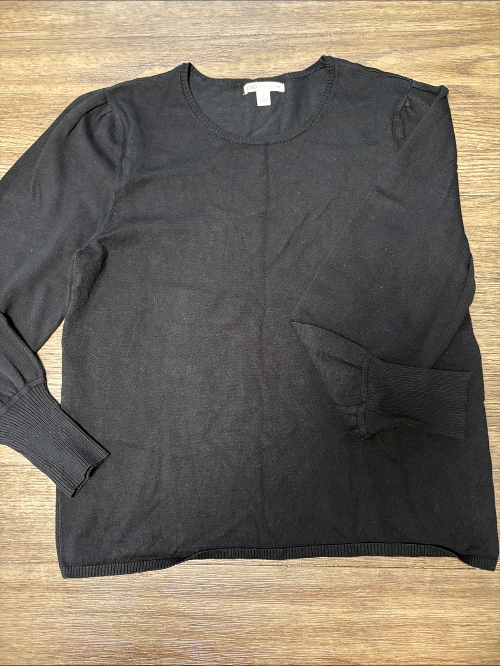 Cato Black Crewneck Sweater